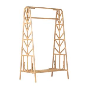 High Quality Rattan Coat Rack Wholesaler Rattan Clothes Stand Eco-friendly Clothes Hook Made in Vietnam FBA Amazon