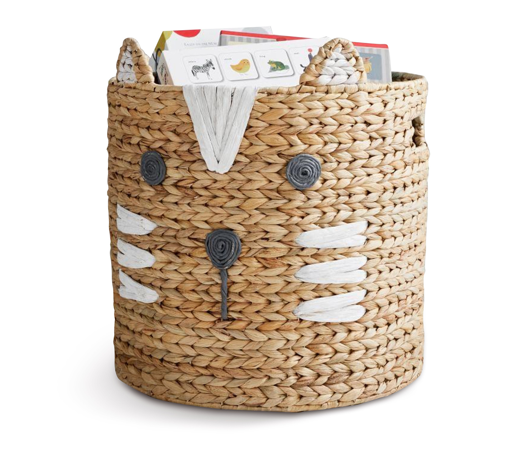 Best Selling Natural Frog Water Hyacinth Laundry Hamper Basket Storage Organizer Basket Home Decor by Vietnam FBA Amazon