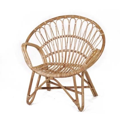 Nordic Natural Wicker Rattan Chair for Living Room Indoor Furniture Handmade Outdoor Garden Arm Lounge Chairs Dining Chair