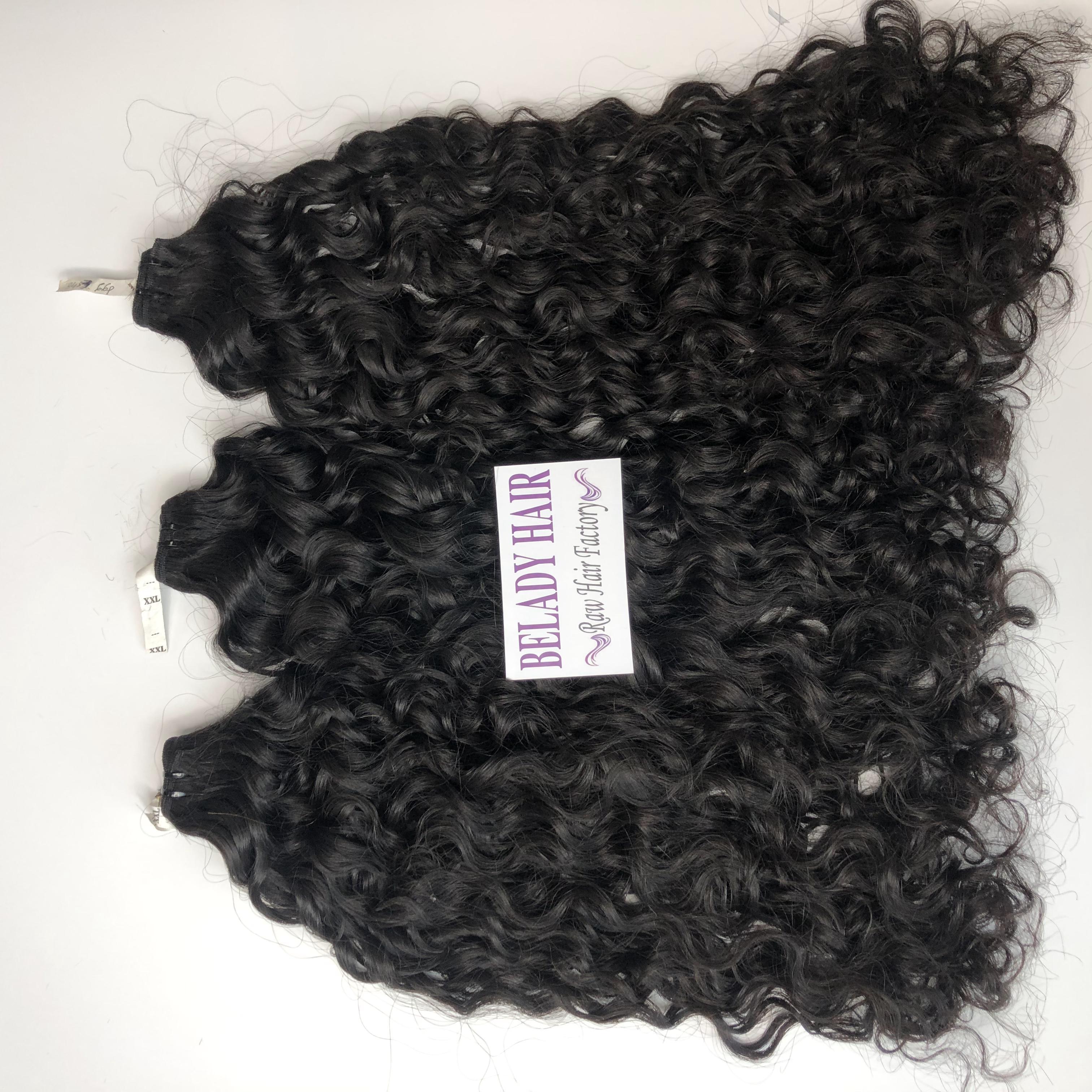 Cambodian human hair extension hair burmese curly , unprocessed raw remy Cambodian wavy hair extensions