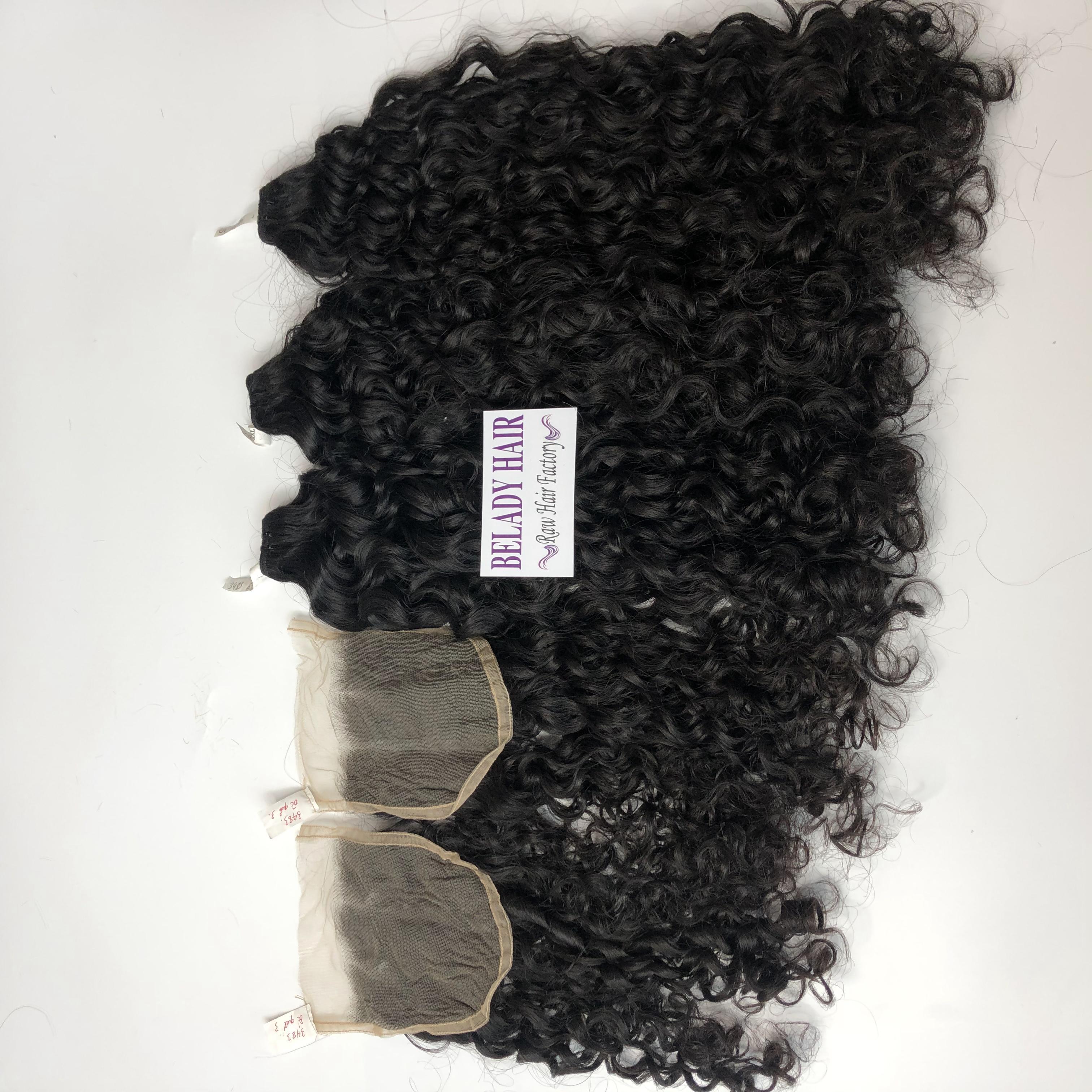 Cambodian human hair extension hair burmese curly , unprocessed raw remy Cambodian wavy hair extensions