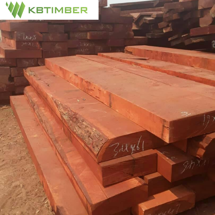 KBTIMBER African Wood Mussivi Kiaat wholesale Natural wood logs timber raw materials Construction Building Flooring TB062