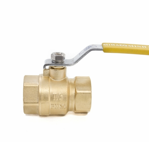 Good Market brass ball valve double female butterfly handle brass ball valve 1 inch