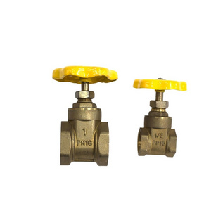 High temperature brass stop gate valve compression 2 inch 3 inch use for hot water