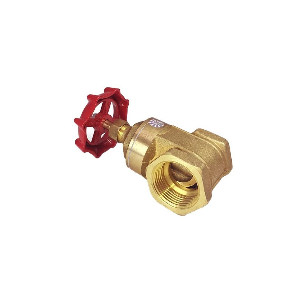 High temperature brass stop gate valve compression 2 inch 3 inch use for hot water