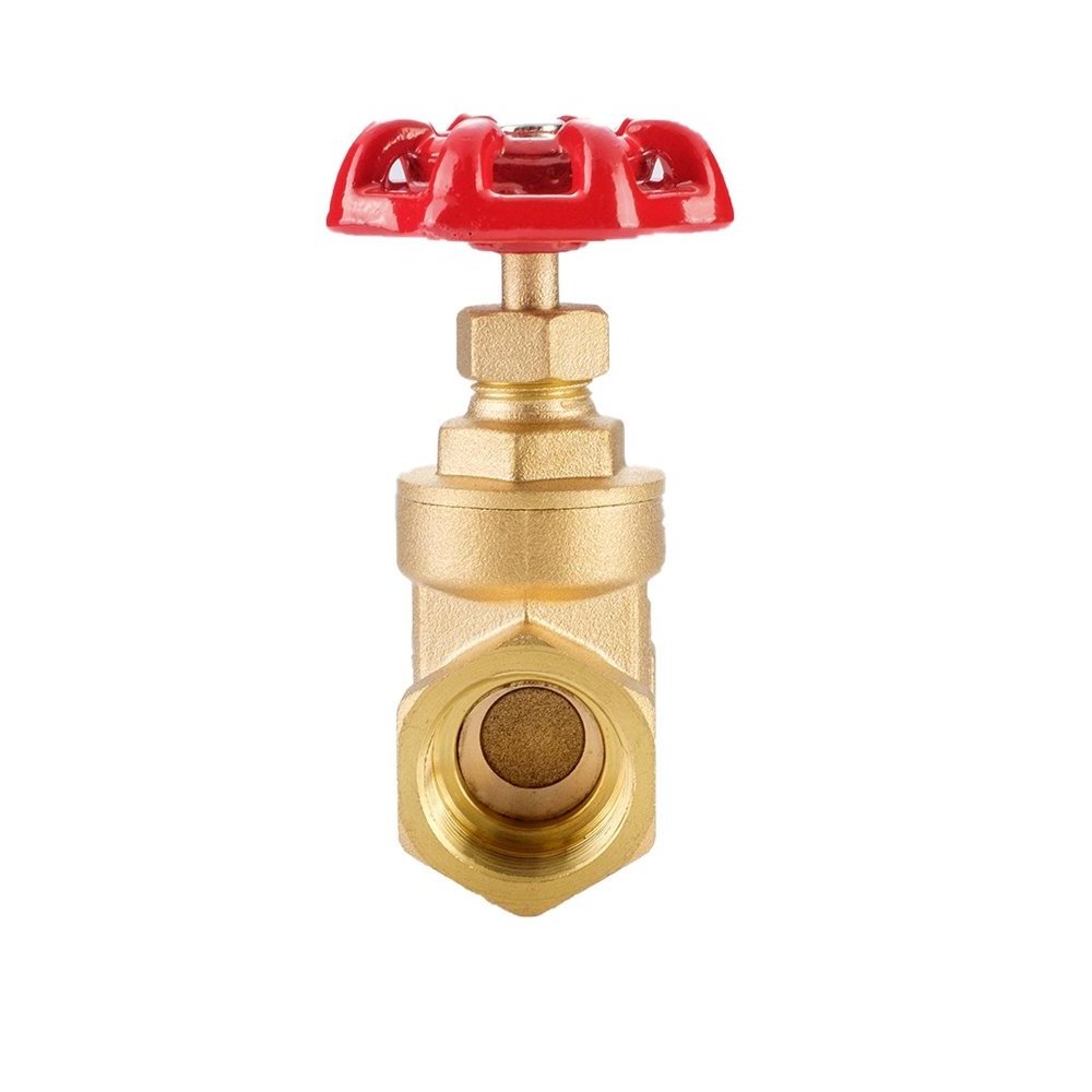 High temperature brass stop gate valve compression 2 inch 3 inch use for hot water