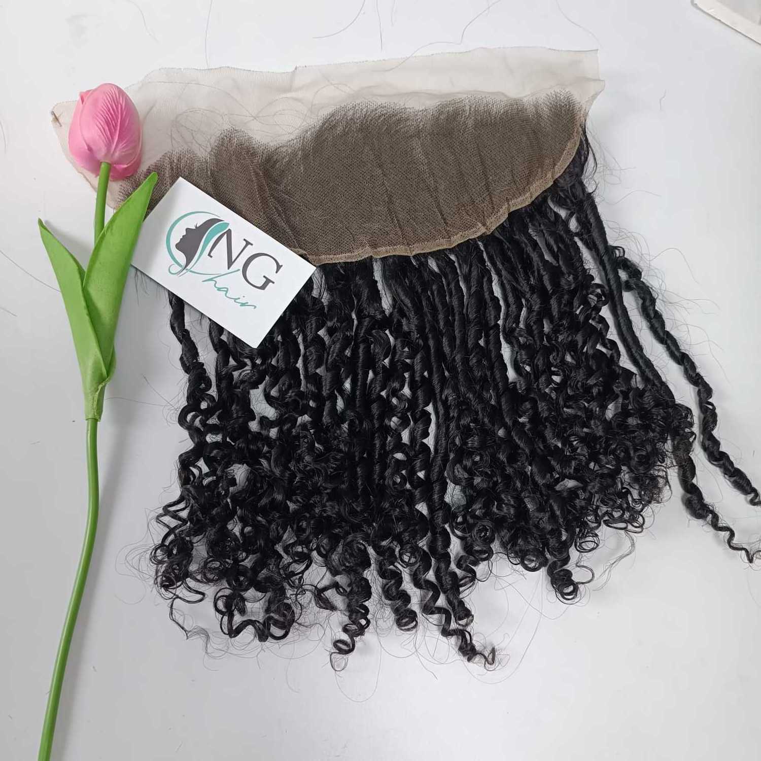 Best Price 100% Vietnamese Virgin Human Hair Pixie Curly Lace Frontal Hair Extensions For Women No Genius Weft