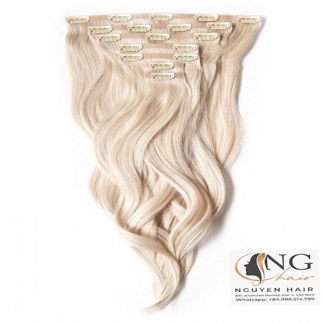 Great Deal Wavy Hair Clip In Hair Extensions No Genius Weft 100% Vietnamese Virgin Human Hair Natural Color