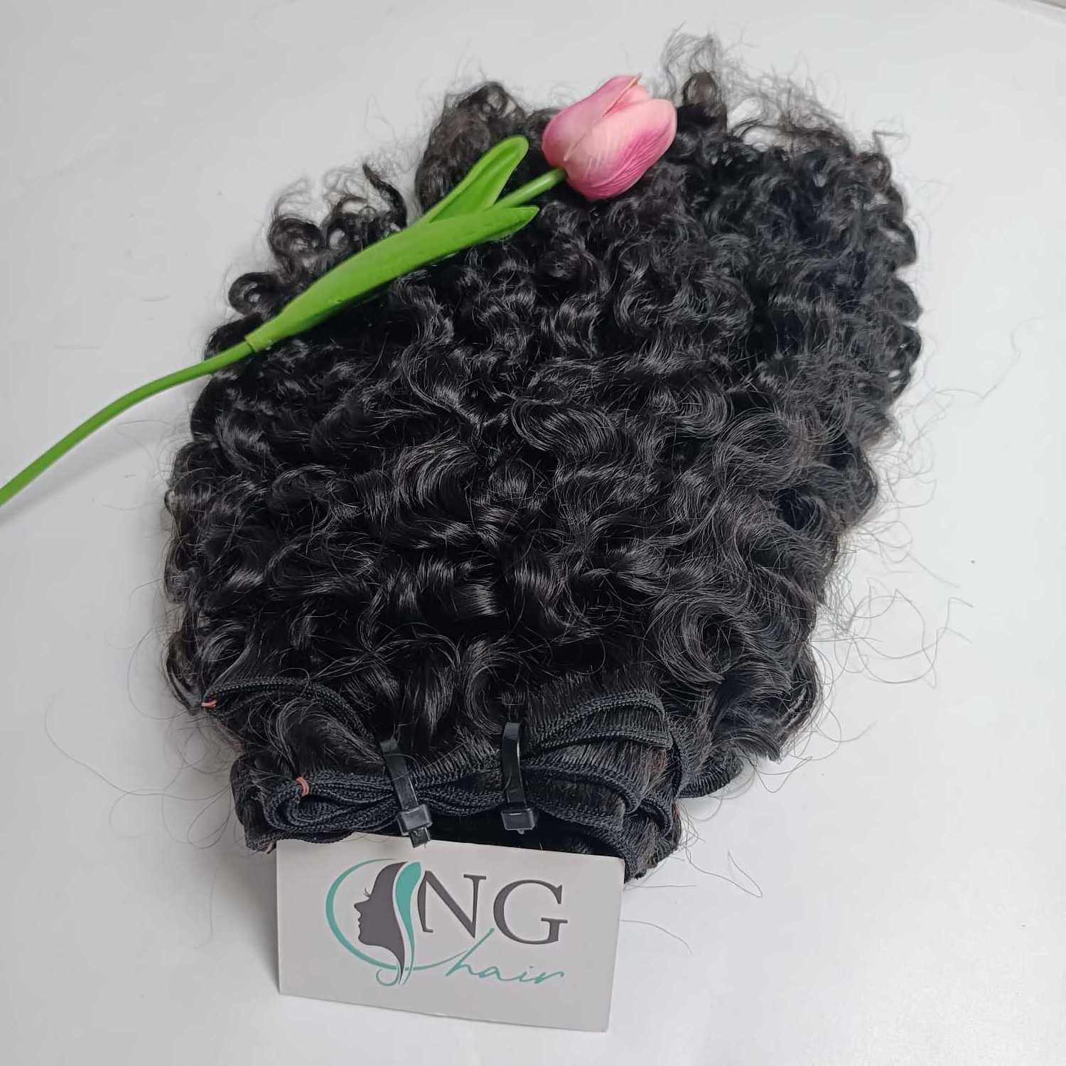 100% Raw Virgin Burmese Hair Weft Cambodia Burmese Human Hair Extension, Burmese Curly Hair Bundles