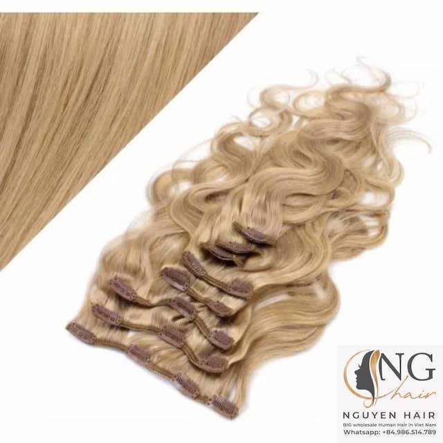 Great Deal Wavy Hair Clip In Hair Extensions No Genius Weft 100% Vietnamese Virgin Human Hair Natural Color