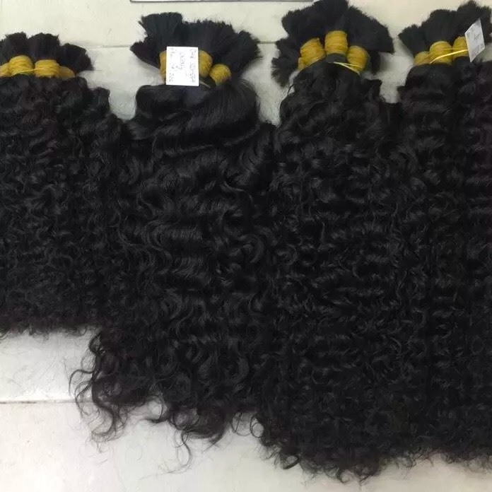 BIG SALE Natural Curly Hair Bundle 100% Cambodia Raw Human Hair  full color  in Vietnam