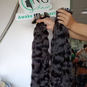 Natural Wave Tape Unprocessed 100% Human Hair Bundles Wholesale Raw Natural Hair made in Vietnam