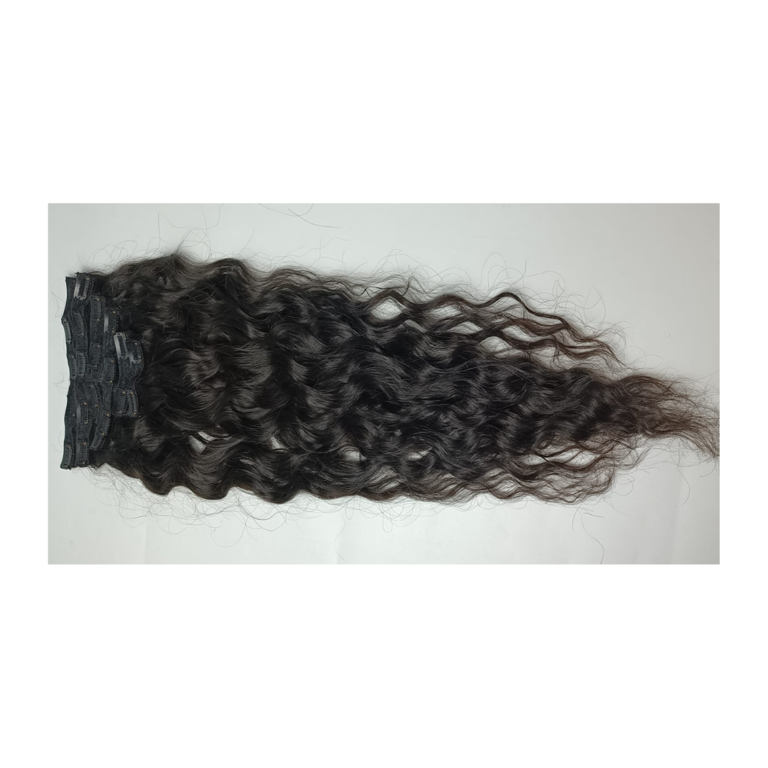 Vietnamese Human Hair Natural Wave Clip In Hair Extensions Manufactured In Vietnam 100gram/bundle Can Be Dyed and Durable