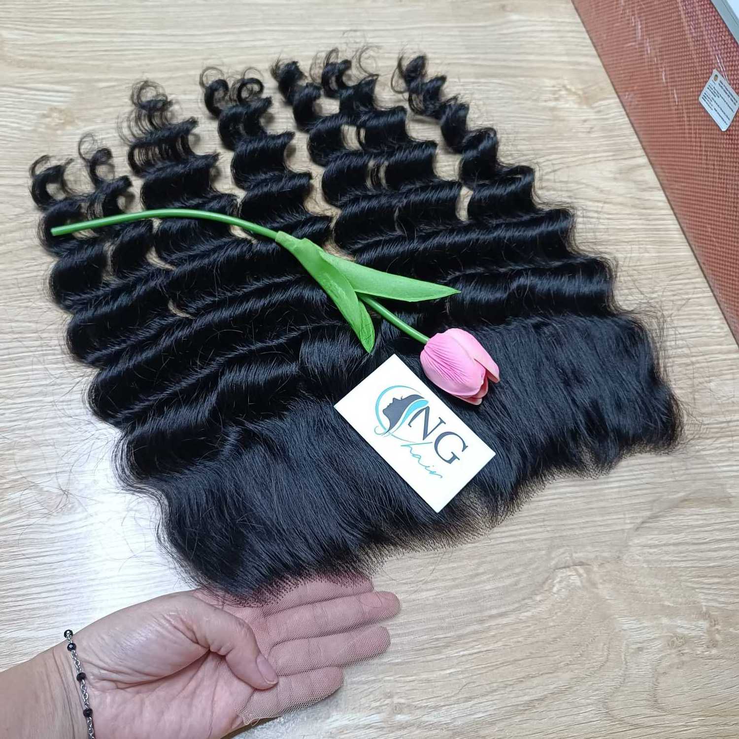 Human Hair HD Lace Frontal Wigs Deep Wave Wig Style Hot Selling 2023 Wholesale Factory Directly Remy human hair from Vietnam