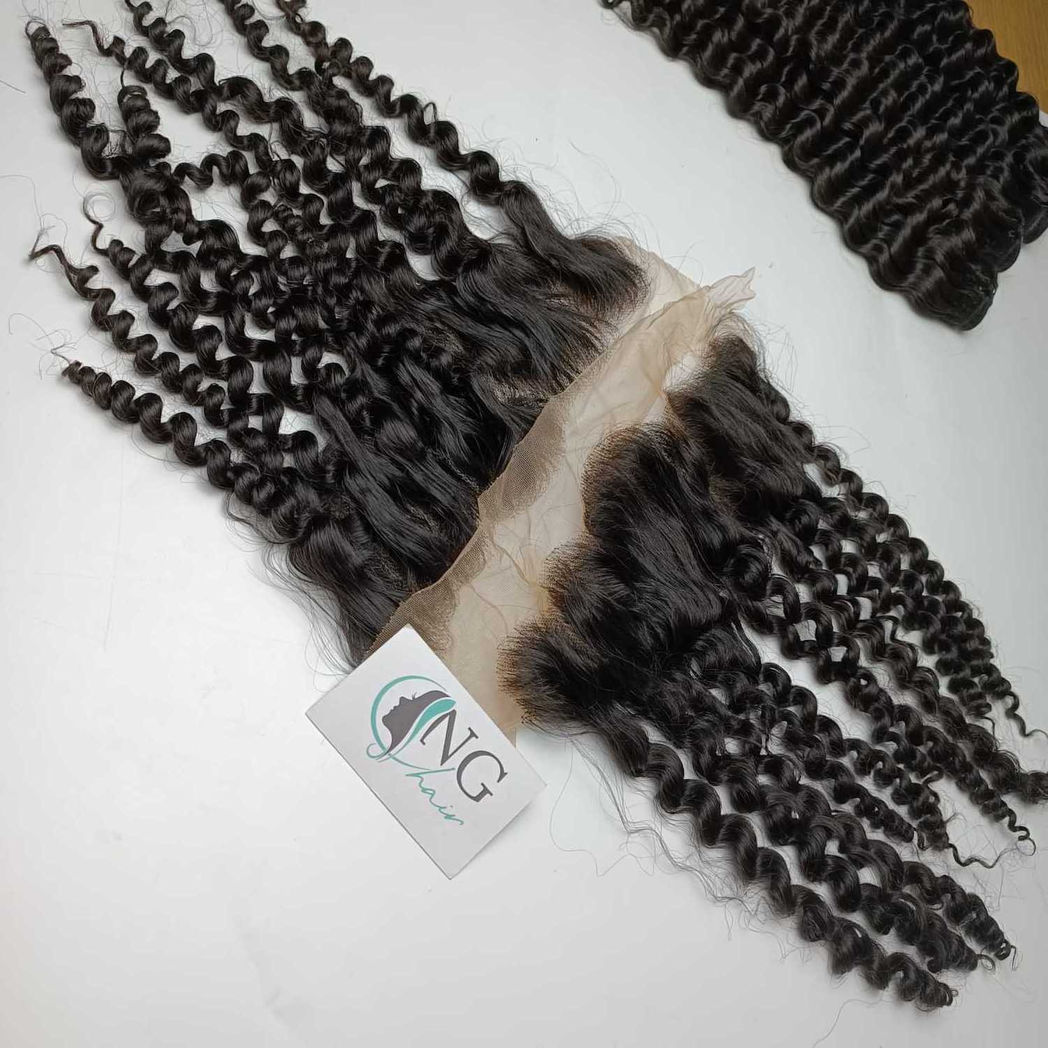 Best Price 100% Vietnamese Virgin Human Hair Pixie Curly Lace Frontal Hair Extensions For Women No Genius Weft