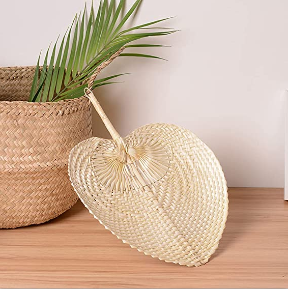 High-quality Best Selling Eco-friendly Bamboo Raffia Hand Fans Decor for Home Gift Your Friend Made in Vietnam