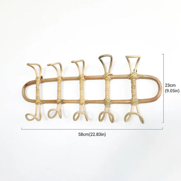 Impressive Hot Fashion Natural Handmade Rattan Wall 5 bedroom hangers Used in The Kitchen Made in Vietnam