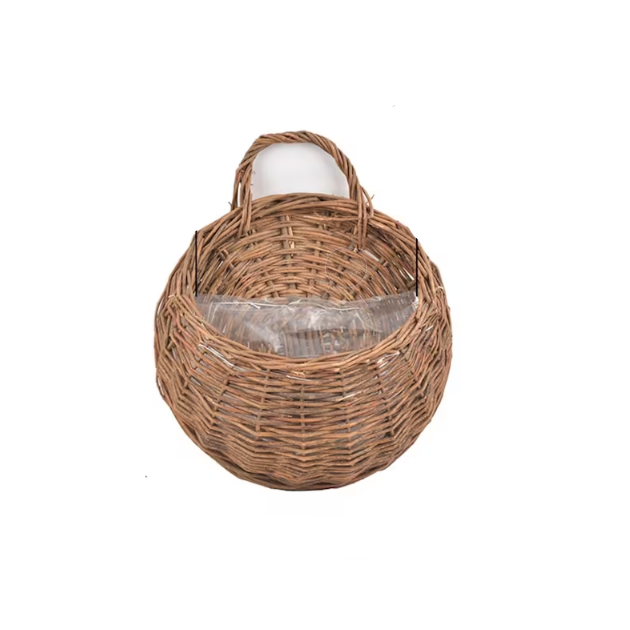 Wholesales Rattan Unique Wall Mountable Vine Pot Hanging Vase Decorations for Playroom Made in Vietnam