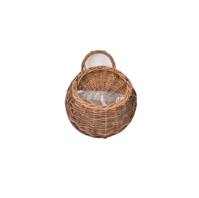 Wholesales Rattan Unique Wall Mountable Vine Pot Hanging Vase Decorations for Playroom Made in Vietnam