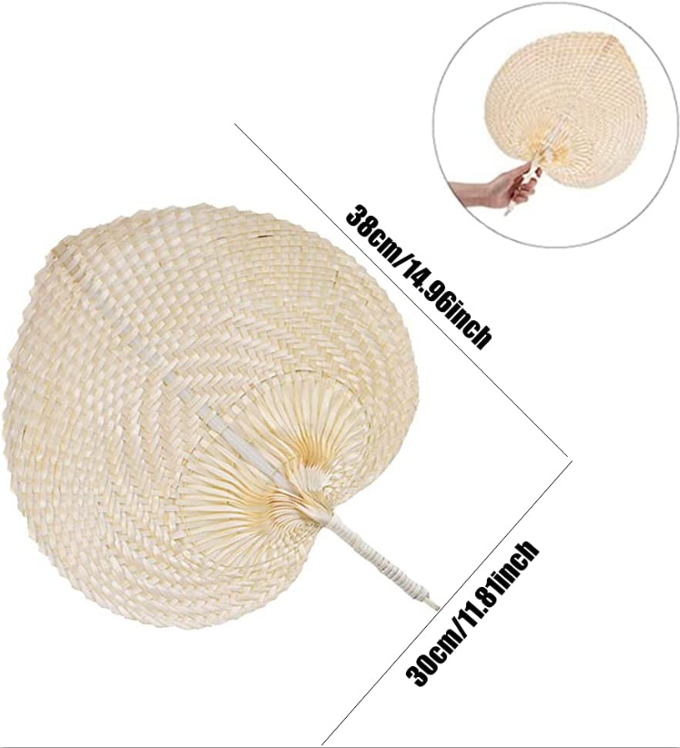 High-quality Best Selling Eco-friendly Bamboo Raffia Hand Fans Decor for Home Gift Your Friend Made in Vietnam