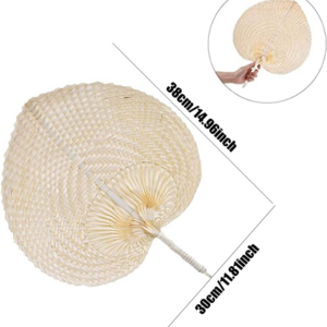 High-quality Best Selling Eco-friendly Bamboo Raffia Hand Fans Decor for Home Gift Your Friend Made in Vietnam