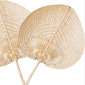 Wholesales High-quality Christmas gift Bamboo Raffia Hand Fans for Home, for Bedroom From Vietnam