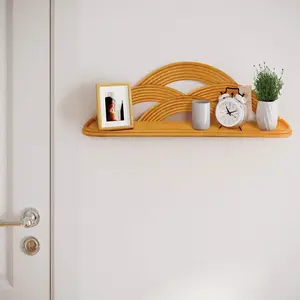 New Design 2022 Rattan Cloudy Hanger Rack with Hooks Wholesale Decor Wall