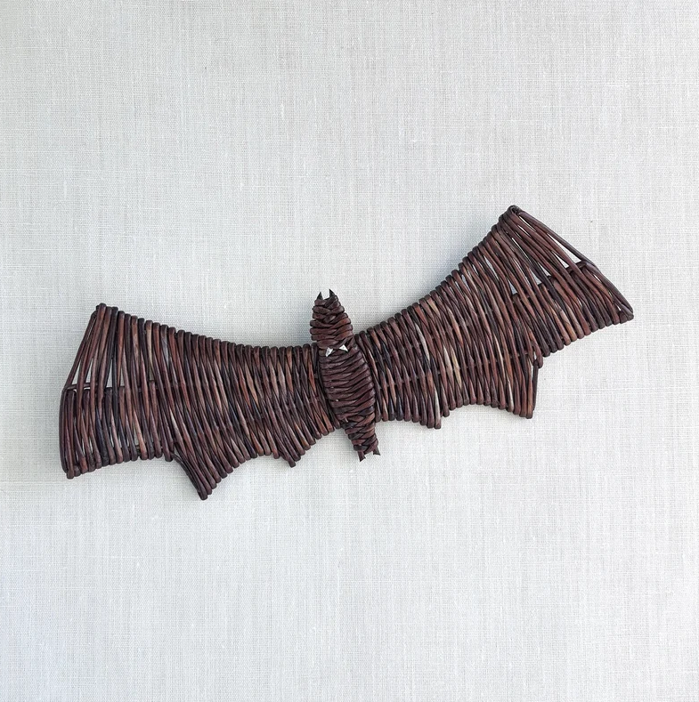 New Product Rattan Halloween wicker wall decor Hanging scary bats Made in Vietnam mutil function