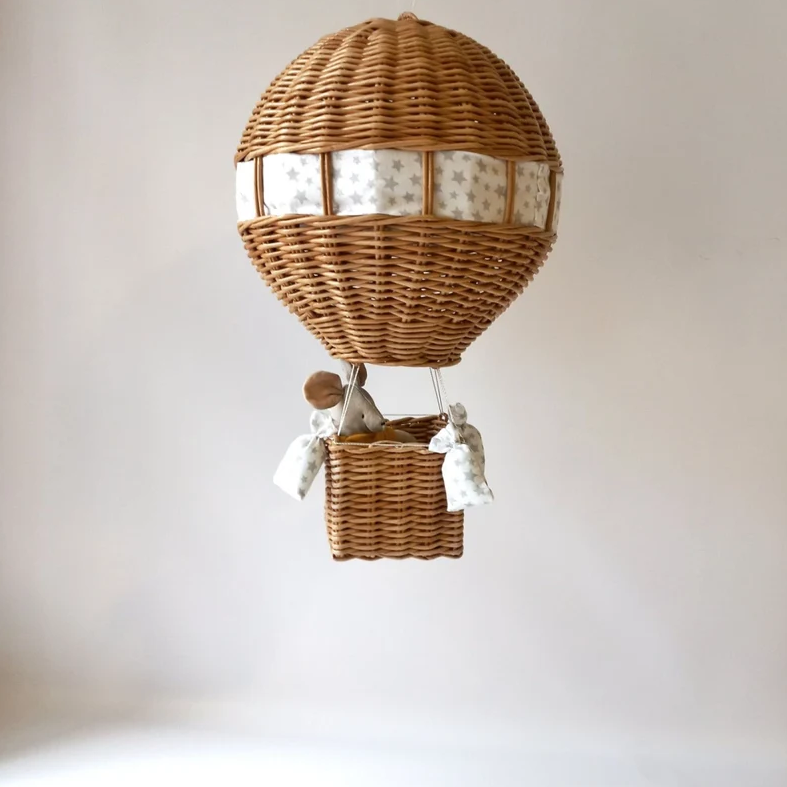 Best Selling products Rattan Hot air balloon nursery mobile Decorations for Bedroom Made in Vietnam