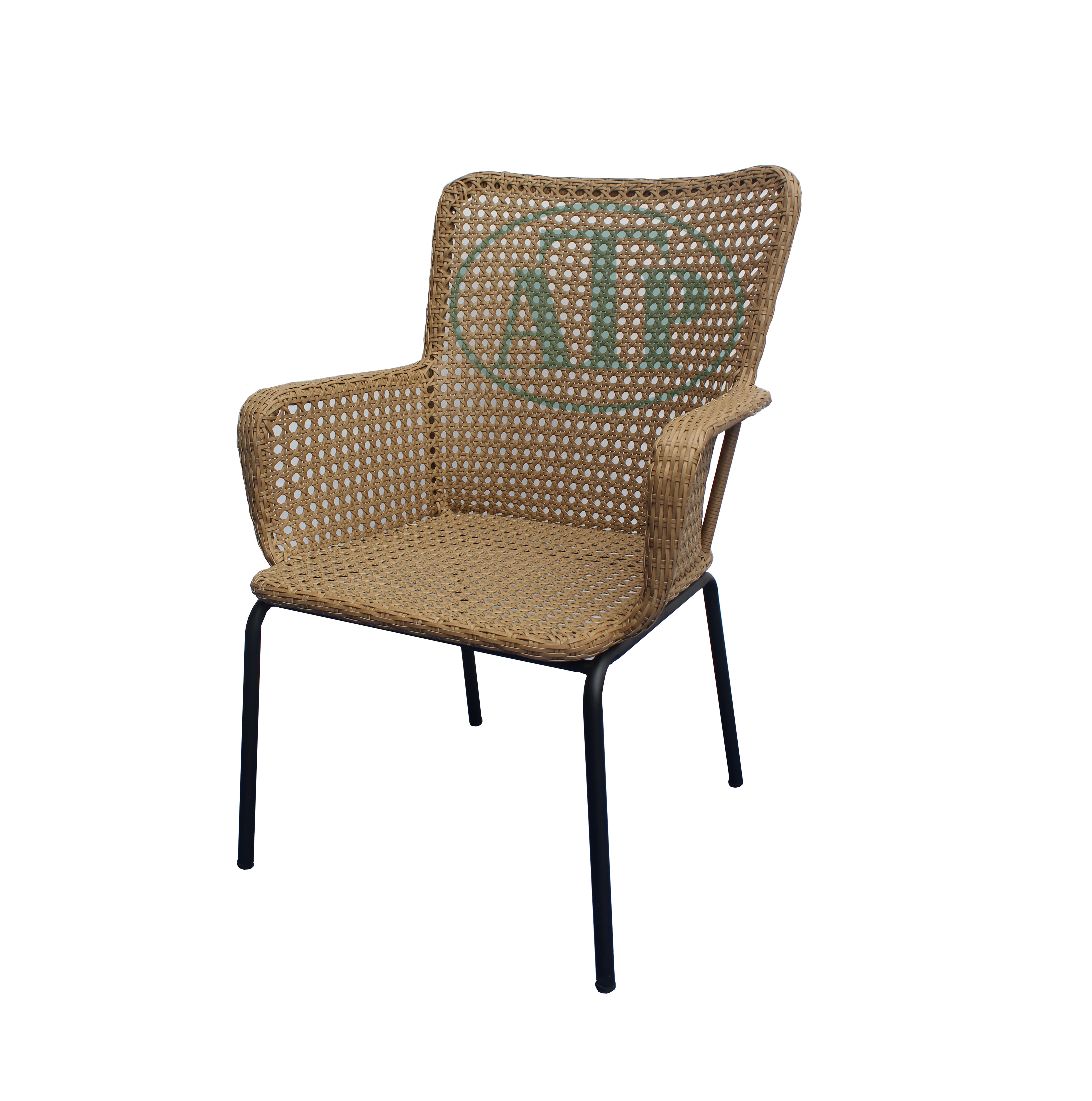 Fashion cheap leisure outdoor furniture dining high back patio rattan dining garden chair