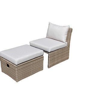 Hot Sale Modern rattan day bed Outdoor Furniture Outdoor Chaise Lounge from Viet Nam Manufacture