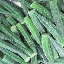 Food grade nutritious IQF frozen okra whole cut hot selling in vacuum bag Vietnam origin