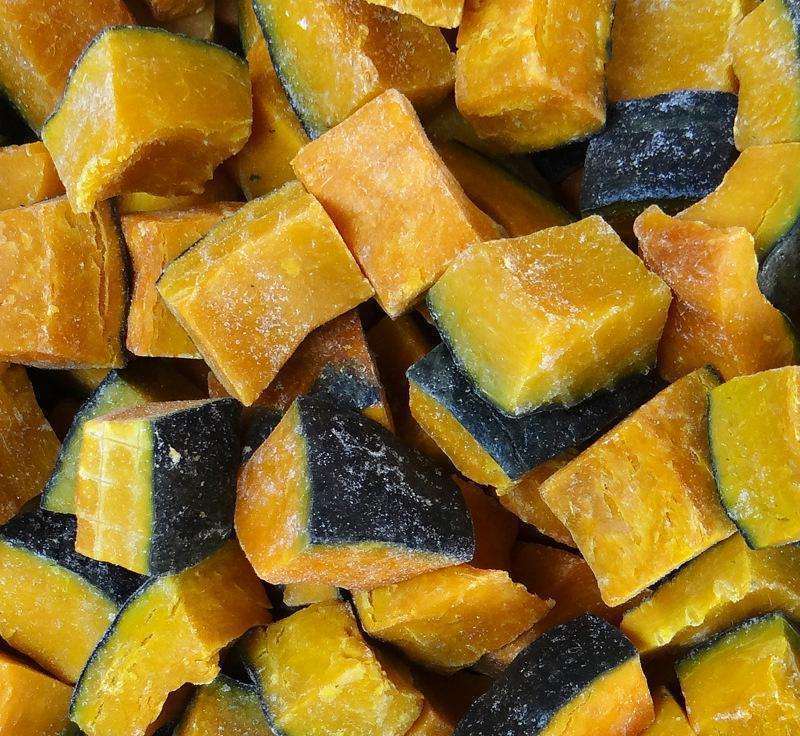 IQF Frozen fresh winter pumpkin squash dices with Cheapest price from Vietnam