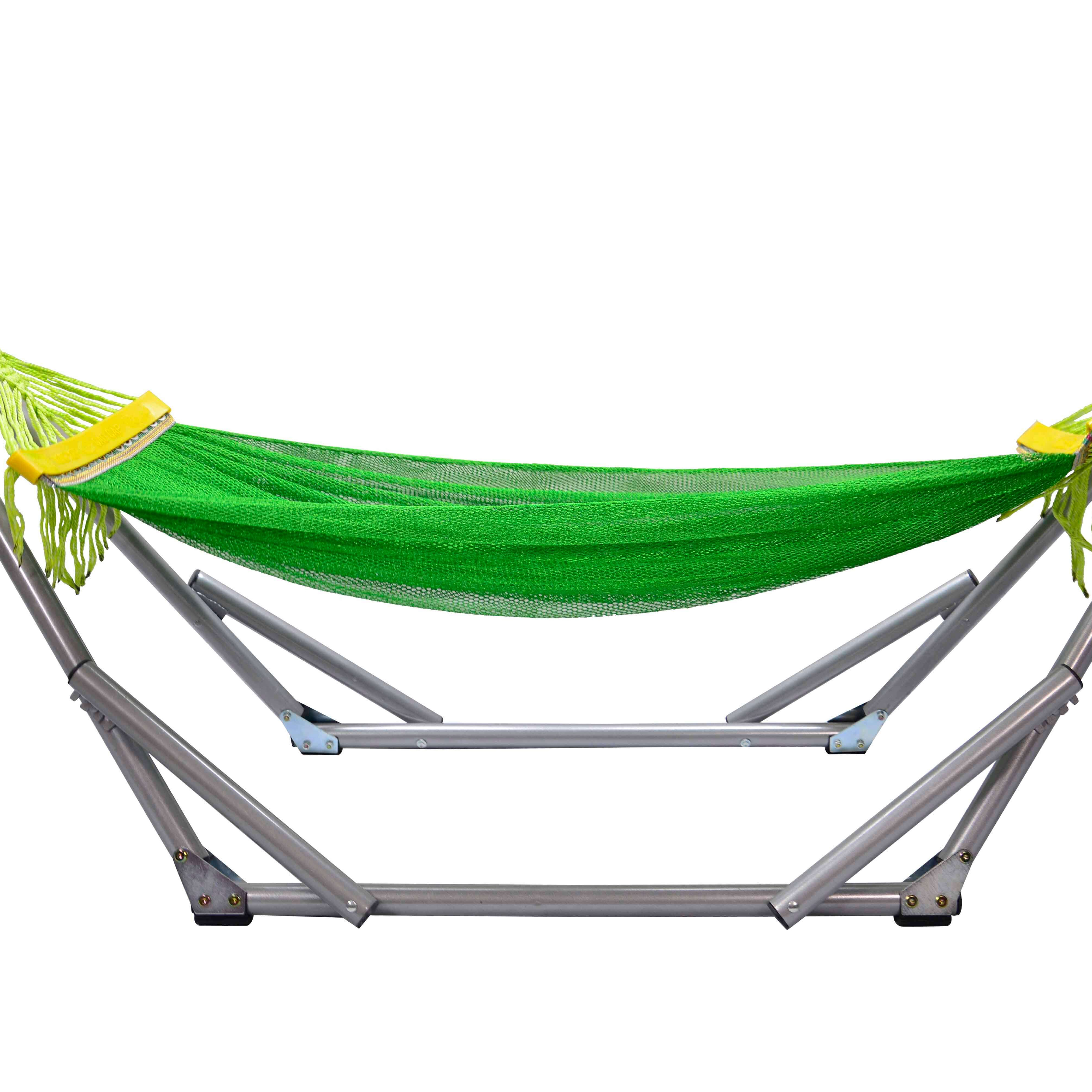 Double Hammock with Stand - Spacious and Sturdy, Ideal for Two People, Complete Set for Easy Setup