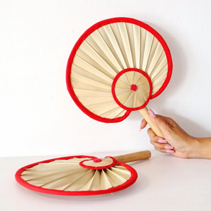 Decorative large Bamboo Handfan Palm Leaf Fan Anna