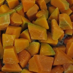 Raw material buys low price frozen pumpkin in cubes or slice delicious for soup