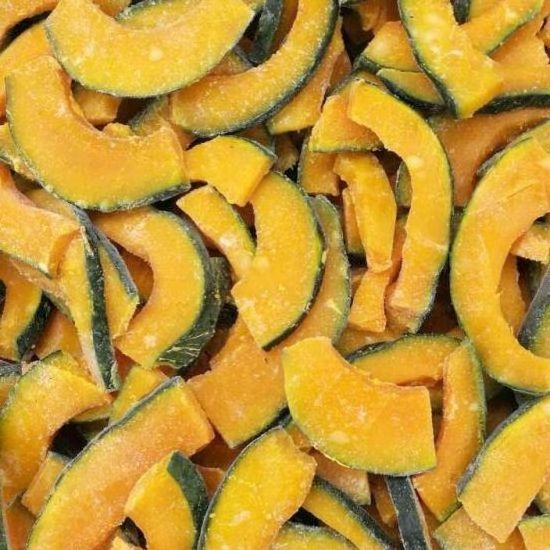 Raw material buys low price frozen pumpkin in cubes or slice delicious for soup