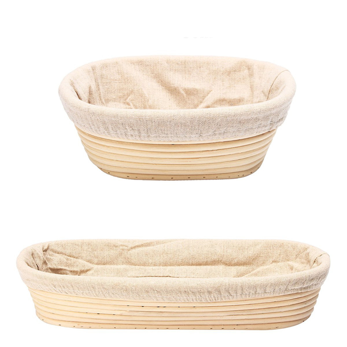 Wholesale oval round natural rattan bread proofing basket for rising dough in bulk