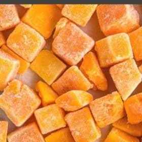 IQF Frozen fresh winter pumpkin squash dices with Cheapest price from Vietnam