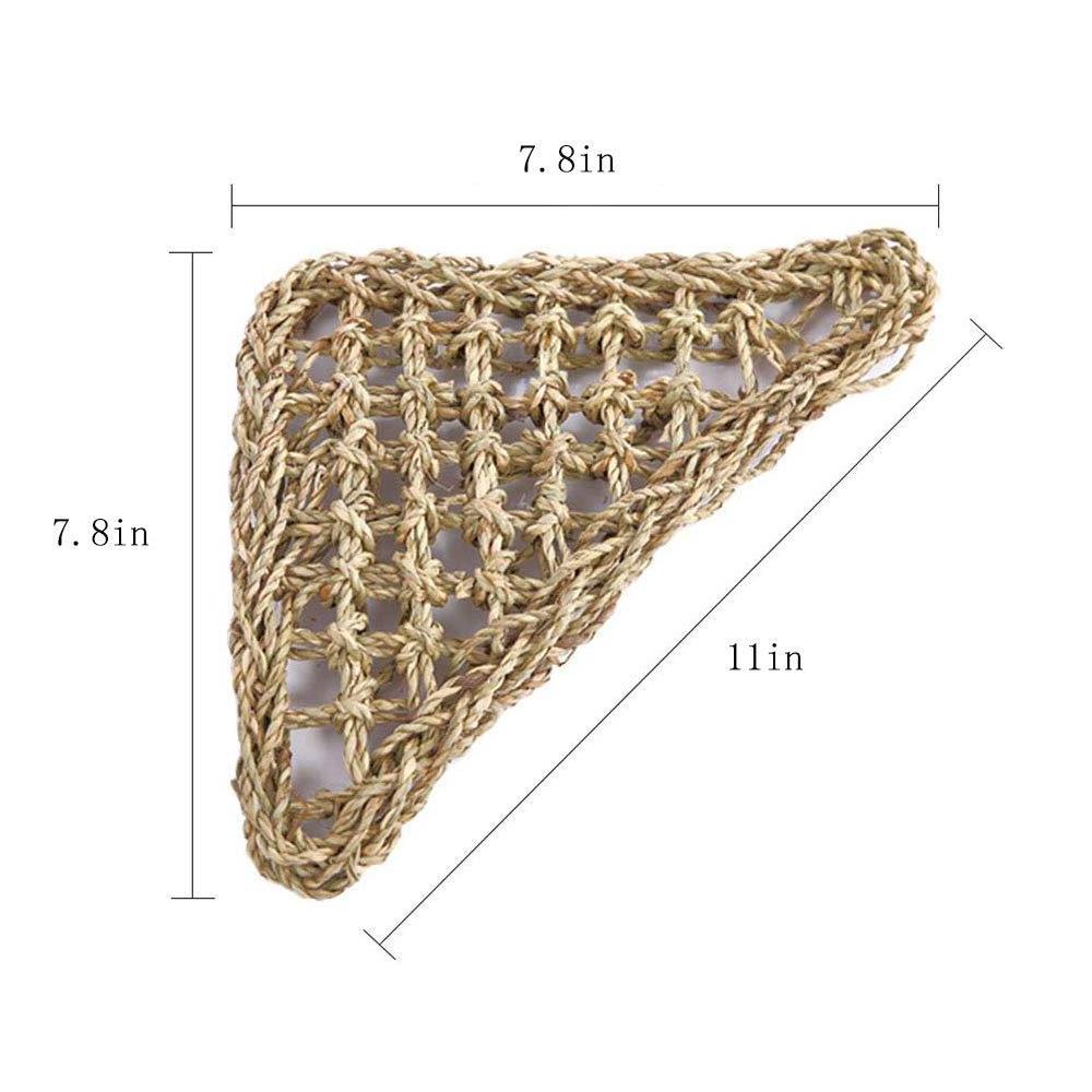 Natural Grass Fiber Reptile Hammock Lizard Hammock Pet Bed Seagrass Hammock Swing  ANGLE