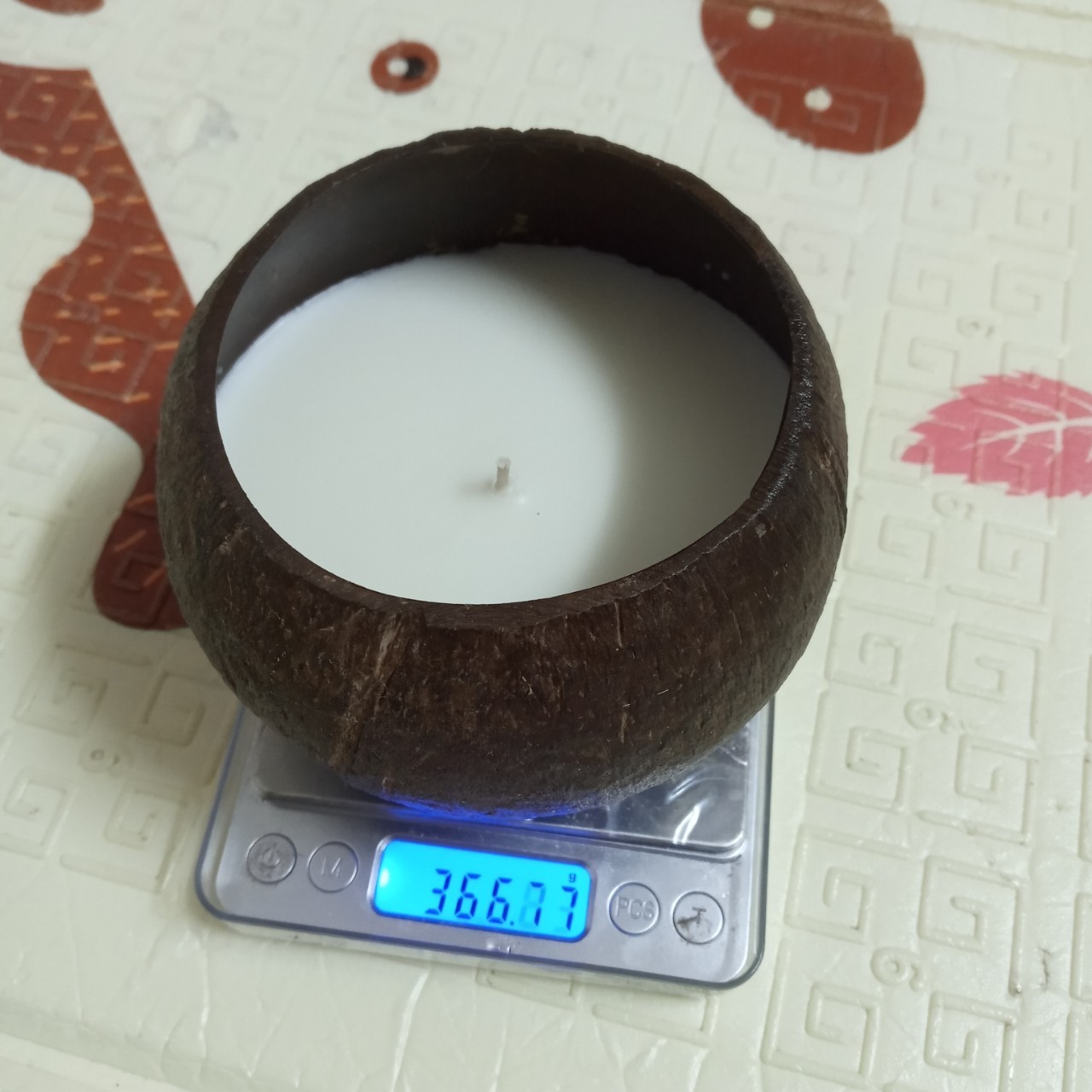 ecofriendly wax coconut shell candle coconut shell candle