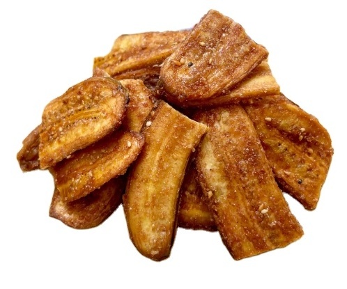 Order crunchy banana chips dried with sesame seeds ginger good flavor made in Vietnam