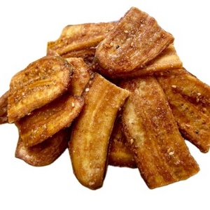 Order crunchy banana chips dried with sesame seeds ginger good flavor made in Vietnam