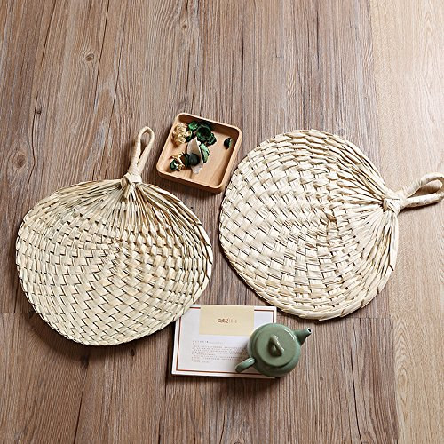 Wooden sticks for handfan Palm Leaf Hand Fan Straw Fan Anna