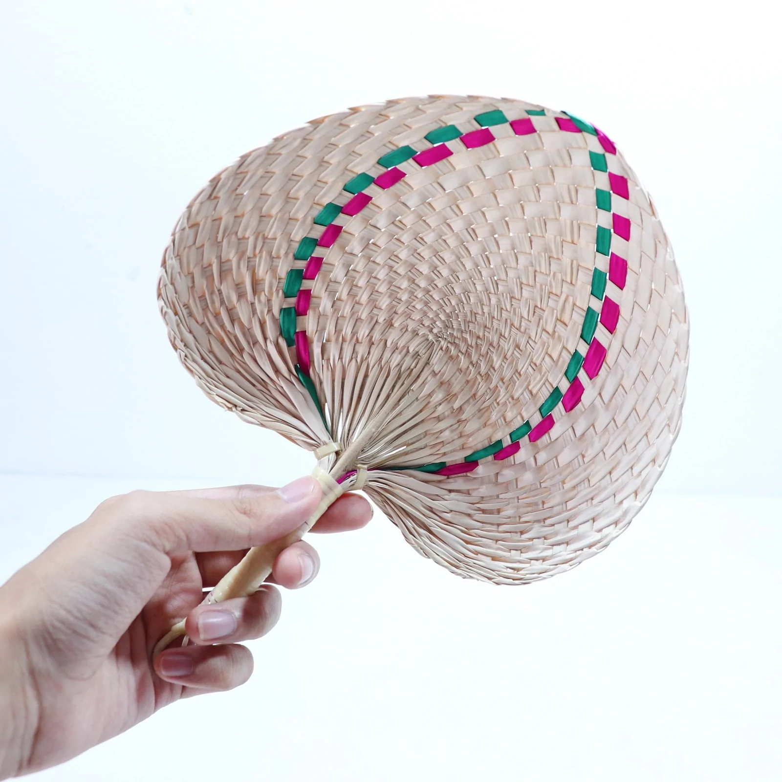 Decorative large Bamboo Handfan Palm Leaf Fan Anna