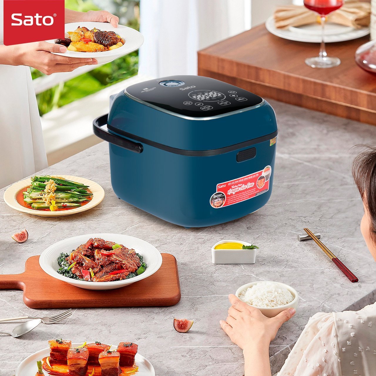 OEM High Frequencyrice Cooker Sato 15CT021 1.5L with Multi-function helps rice taste better and keep warm for long time