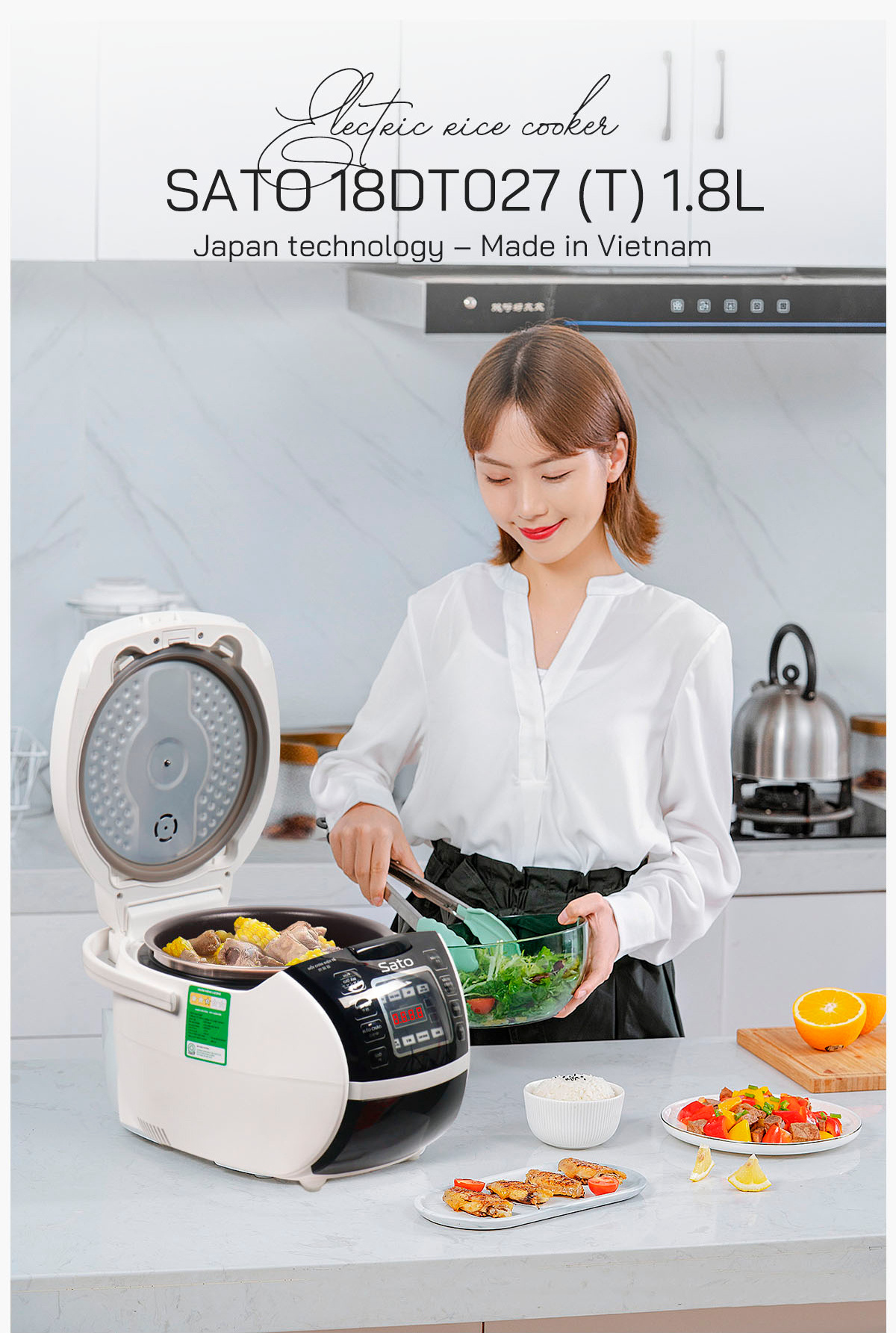 Rice cooker high-frequency cooker  with IH inverter high-frequency cooking technology helps cook evenly saving electricity