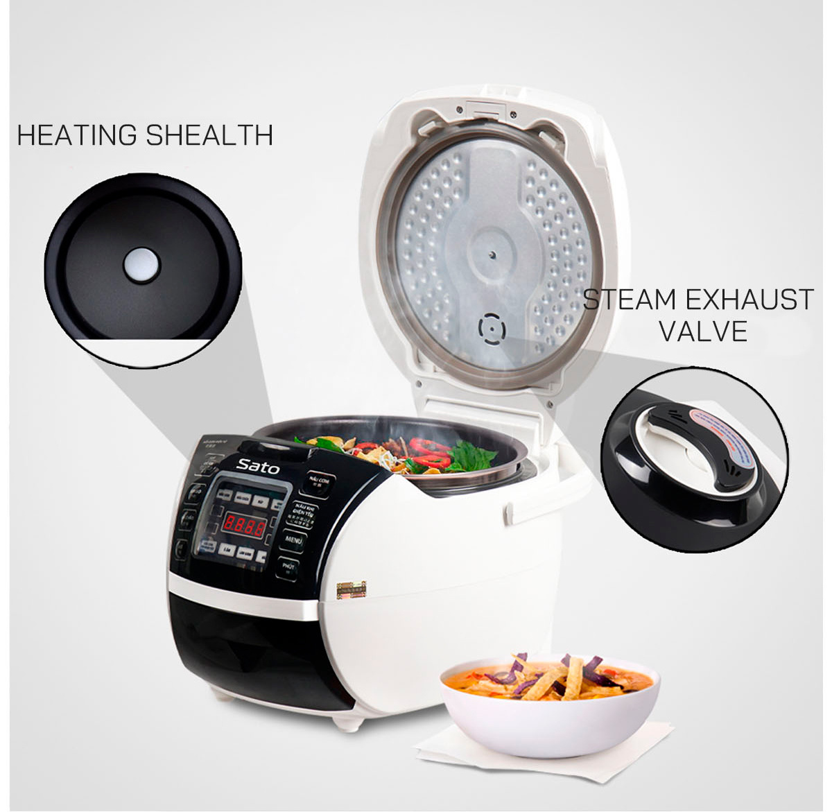 Rice cooker high-frequency cooker  with IH inverter high-frequency cooking technology helps cook evenly saving electricity