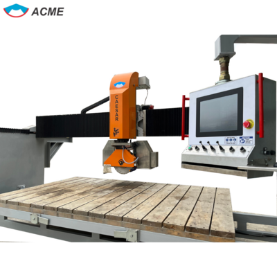 Manufacturer Price 5 Axis CNC Stone Bridge Saw Machine Marble Cutting Machine For Quartz Stone Kitchen Granite Countertop Model