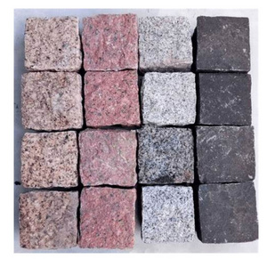 Granite cube or cobble with many sizes for garden and pathway made of granite stone wholesale